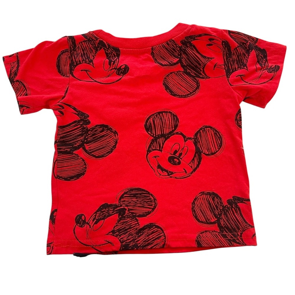 Red Mickey Mouse Disney Junior Two Piece Toddler Outfit 12M - Picture 6 of 7